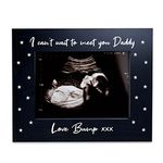 Red Ocean Cant Wait To Meet You Daddy Love Bump Wood Photo Frame Fathers Day Gift From Bump Daddy To Be Birthday Gifts From Bump