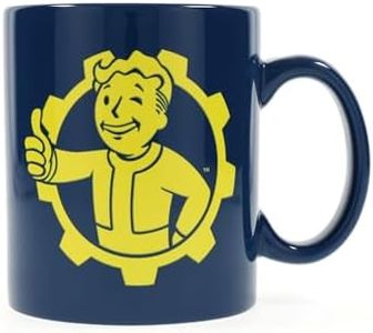 Fallout 76 Vault Boy Coffee Mug [BLUE 16oz] Ceramic Fallout 76 / Fallout 4 Mug, GOTY Gamer Mug, Pip Boy / 76 (OFFICIALLY LICENSED), By JustFunky