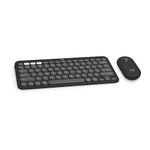 Logitech Pebble 2 Combo for Mac, Wireless Keyboard and Mouse, Slim, Quiet and Portable, Customizable, Bluetooth Mouse and Keyboard, Easy-Switch, for macOS, iPadOS - Tonal Graphite