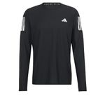 adidas Men's Own The Run Long Sleeve Tee, Black/White, XXL