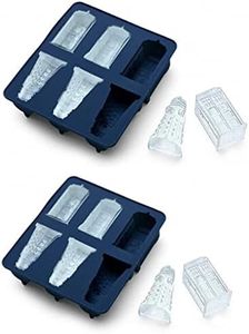Greetan Doctor Who Ice Cubes Tray,2 pack,MoldFun Tardis & Daleks Silicone Mold for Chocolates,Ice Cubes Tray for Jello Shots&Soaps,Cookies Mold Maker