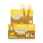 HEMPER Quick Tips: Flavored Disposable Filter Tips with Ceramic Bowl - Universal Fit for All Cone Sizes - Squeeze Activated Flavor Beads - Eco-Friendly Biodegradable Paper Straw - Packaged in