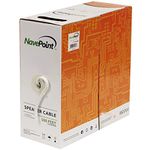 NavePoint 500ft in Wall Audio Speaker Cable Wire CL2 12/2 AWG Gauge 2 Conductor Bulk White