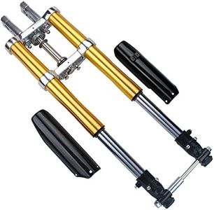 YLQYYH Motorcycle front shock absorber Dirt Pit Bike Triple Tree Clamp Inverted Forks Front Fork Shock Assembly Absorber Suspension for CRF50 XR SDG SSR PIT BIKES 125 110, golden, 650 (650)