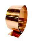 Copper Flashing - 16 oz 24 Gauge 10’ Rolls in Various Widths for Roofing, DIY, or Contractor use-Lead Free Copper - can be Used with Pressure Treated Lumber (2" Width)