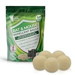 Rat & Mouse Repellent Balls - 5 Pack | Peppermint Oil Mice Repellent | Effective Rat Repellent Indoor Rodent Control | Easy to Use Mouse Deterrent | Powerful Pest Control Solution for Home