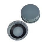 Qrity 2 Pack Kitchen Sink Waste Pipe Blanking Cap Female Thread 56mm Pipe Cap G2 for Sealing Joints & Pipes End