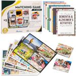 Assistex Matching Game Activity Board - Dementia Activities for Seniors - Memory Games for Adults with Alzheimers - Memory Loss and Alzheimers Activities - Matching Card Memory Games for Seniors