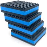 Air Jade 4 Pack Rubber Anti-Vibration Pads, 3 x 3 x 7/8 inches Heavy Duty EVA Vibration Isolation Pads Mats for HVAC, Washers, Compressors, Treadmills, Air Conditioner