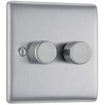 BG Electrical Double Dimmer Switch