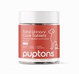 Puptons Total Urinary Care | Dog UTI, Incontinence & Cystitis Relief Tablets | Natural Ingredients | Advanced Bladder & Kidney Support for Dogs (120 Tablets) | Puptons