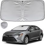 KAYZT Windshield Sun Shade for Toyota Corolla Hybrid Sedan 2020-2025 (Not for Corolla Cross) Foldable Sunshade Front Window Custom Fit Accessories