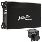 STINGER Audio MT15001 Monoblock 1500 Watt RMS Car Audio Subwoofer Amplifier with Remote Subwoofer Level Control Bass Knob, Class D Mosfet Power Supply