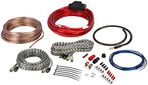 Scosche Install Centric ICAK44 True 4 Gauge Hybrid OFC 4-Channel High Current Amplifier Wiring Kit Complete Car Amp Kit Twisted Pair Audio Cables, In-Line Fuse Holder