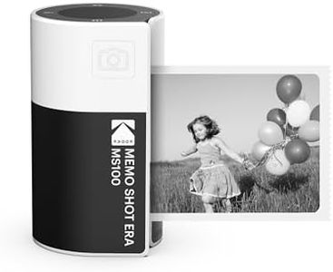 KODAK Memo Shot ERA Kids Instant Digital Camera and Photo Label Printer, White (Camera with 1 Roll One-Touch Label Cartridge)