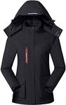 USB Heated Jackets Ladies Electric Heated Jacket Waterproof Windproof Heated Jacket for Outdoor Work and Daily Wear (Color : Black, Size : M)