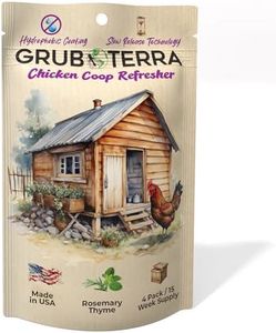 GrubTerra Coop Refresher Odor Freshener for Chicken Pen, Suitable for Chicken Waterer and Chicken Feeder, Smell Control Solution for Clean and Fresh Chicken Living Environment