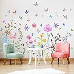 Colorful Flower Wall Stickers with 
