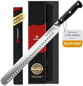 KEEMAKE Brisket Knife, 12" Carving Knife for Meat, Razor Sharp German Steel Kitchen Knives with Ergonomic Handle for BBQ Roasts Ribs Turkey Ham