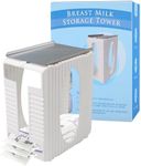 SF-ZXTINP Breastmilk Storage Container, Health Milk Freeze Organizer for Breast Milk Storage Bags Breast Milk Storage Tower with Tray, Reusable Breastfeeding Supplies Storage Tower