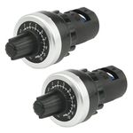 WMYCONGCONG 2 PCS LA42DWQ-22 22mm 10K Ohm Variable Speed Drive Potentiometer Rotary Potentiometer Inverter Converter (10K)