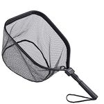 ODDSPRO Fly Fishing Landing Net, Bass Trout Net, Catch and Release Ruber Coating Net - Foldable Fishing Nets Freshwater