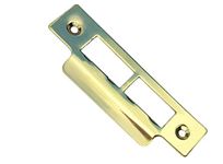 Long Strike Plates for Mortice Locks - Brass/ Nickel Plated (Brass Plated) x 1