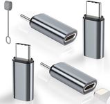 4 Pack Lightning to USB C Adapter f