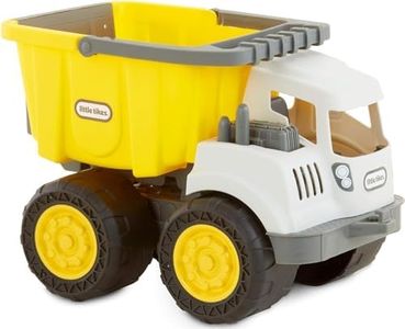 little tikes Camion-Benne 2-en-1 excavateur - Jeu d'intérieur et d'extérieur, éléments détachables & Fonctions Mobiles - Encourage Les Jeux Actifs, pour Les Enfants âgés de 2 Ans et Plus - Jaune