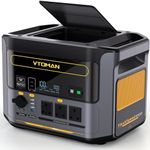 VTOMAN FlashSpeed 1000 Portable Power Station 1000W (2000W Peak), 828Wh LiFePO4 Battery Powered Solar Generator with AC/USB/DC Output Ports, for Camping, Fishing, Blackout, Recharge 0-80% within 1H