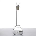 RAWAL'S Volumetric Flask Borosilicate Glass 1000 ML (Pack of 4) - Precision and Durability for Laboratory Use