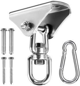 360° Swivel Heavy Bag Hanger Hammock Hanging Kit, Easy Setup Punching Bag Hanger for Boxing Bag, Yoga, Gym, Swing Chairs, Trapeze, Hammocks Heavy Bag Mount