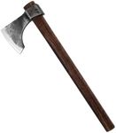 THRWCLUB Throwing Axe, 19-inch Professional Tomahawk Axe with 1065 High Carbon Steel and Beech Wooden Handle, Well Balanced, Ideal for Axe Throwing Competition and Recreation