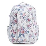 Vera Bradley Cotton Large Backpack Travel Bag, Magnifique Floral, Magnifique Floral, One Size