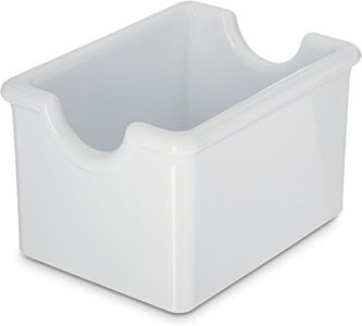 White Standard Sugar Caddy Holds 20 Sugar Pockets - 24 per case