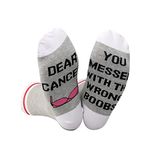 Funny Breast Cancer Survivor Gift Dear Cancer You Messed With The Wrong Butt Socks (Wrong Boobs CA)