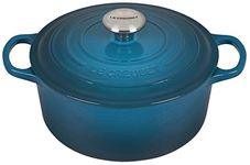 Le Creuset Enameled Cast Iron Signature Round Dutch Oven, 4.5 qt., Deep Teal