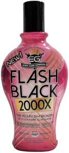 European Gold Flash Black 2000X Indoor Tanning Lotion with Time-Release DHA Bronzers, 350ml