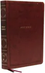 NKJV Holy Bible, Super Giant Print Reference Bible, Brown Leathersoft, 43,000 Cross references, Red Letter, Comfort Print: New King James Version