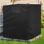 Aozzy Air Conditioner Cover for Outside Units Full Coverage Central air Covers for Winter Square AC Covers Withstand The rain and Snow, Keep Out Leaves, Seeds, or Nuts fit up to 24x24x22 inchs