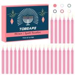 Tobeape Spell Chime Candles 24 pcs Pink Candle Sticks, 4" Tall Unscented Smokeless Mini Taper Candle for Home Decor Dinner Weddings Party Witchcraft Wiccan Altar Magic Tools Ritual Prayer Meditation