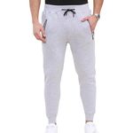 A2Z Mens Fleece Jogging Bottoms Joggers 2 Tone Exercise Sweatpants Gym Trousers Tracksuit Pants Size S-4XL Grey