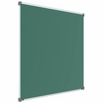 Scholar Art Alloy Steel Metis Resin Coated Steel(Magnetic)Green Chalkboard For Classroom,School&Teaching|Lightweight Aluminium Frame&Heavy-Duty Particle Board(Pb)Core|4X6 Feet(120X180 Cm)