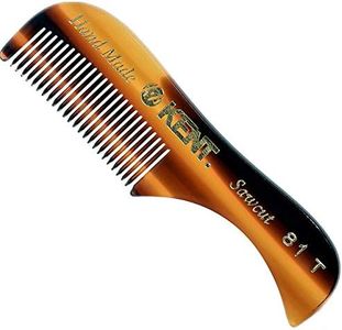 Kent The Hand Made Comb for Beard and Moustache, Sawcut 81T, 1.0 Ounce