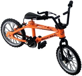 Teogneot Bicicleta en Miniatura Modelo de Bicicleta en Metal colección Artesanal 11 x 8 cm，Naranja