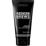 Redken Hair Gel, Brews Holding Gel For Men, Medium Hold, Medium Shine, Hair Styling For Men, Weightless Formula Seals Moisture, Flake-Free, For All Hair Types, Great for Curly Hair, 150 ML