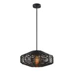 Adesso 5240-01 Kingston Pendant, Black