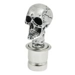 uxcell Silver Wicked Craved Skull Universal DC12V Car Cigarette Lighter Socket Ignition Plug