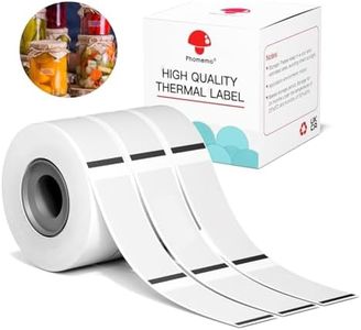 Phomemo Labels- D30 1/2" x 1 1/8" Adhesive Thermal Label Paper, Clear Labels, 210 Labels/Roll, for Holiday, DIY, Decoration, Organized