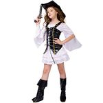 Girls Deluxe Pirate Fancy Costume (10-12Y)